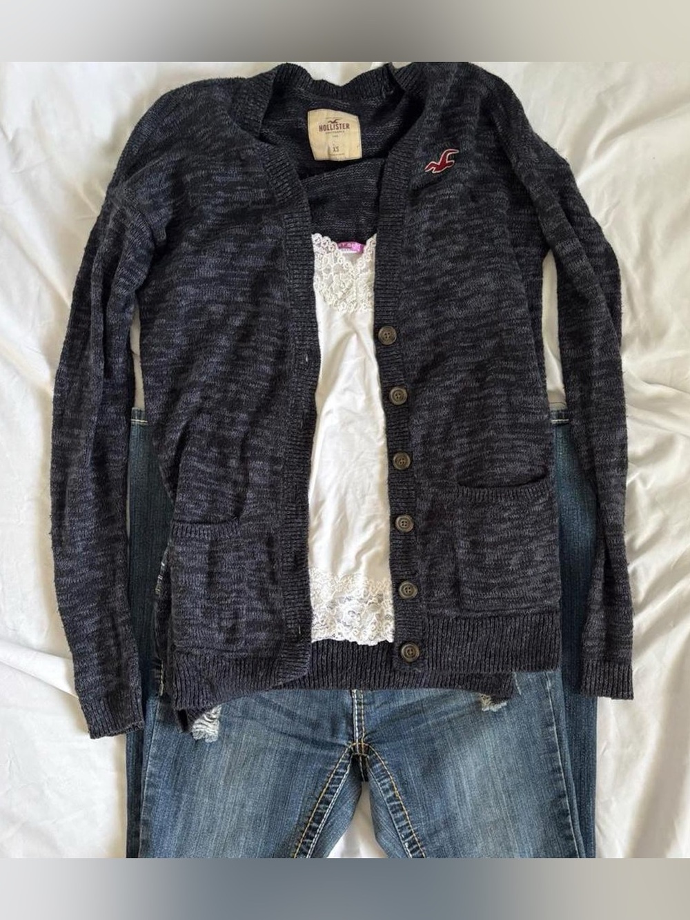 Hollister Dark Grey Cardigan